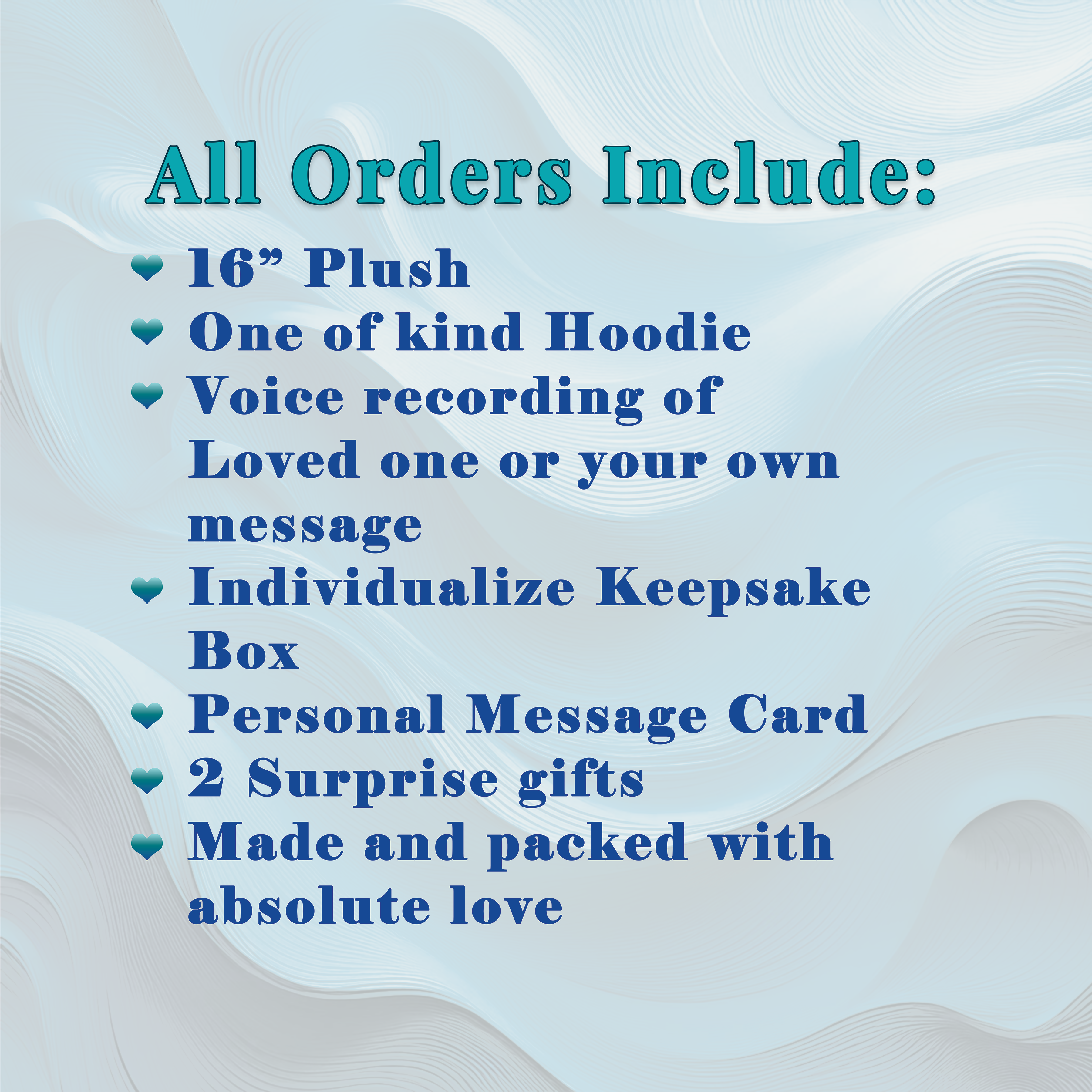 Echoes of Love – Celebration of Life Personalized Recordable Plush | Custom Keepsake for Love, Loss & Milestones16" Custom Celebration of Life Plush