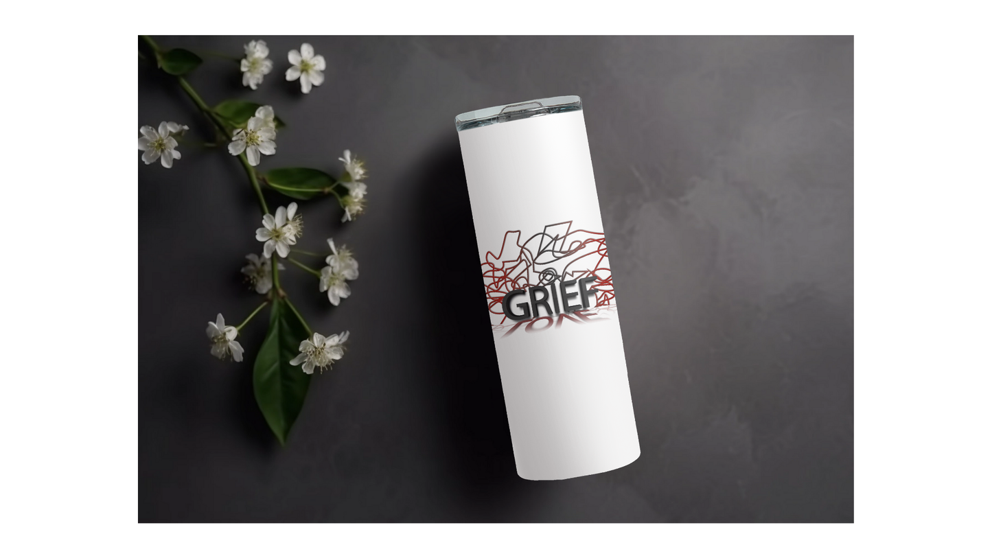 Eden: Love and Grief- 20 oz Skinny Straight Personalized Metal Tumbler