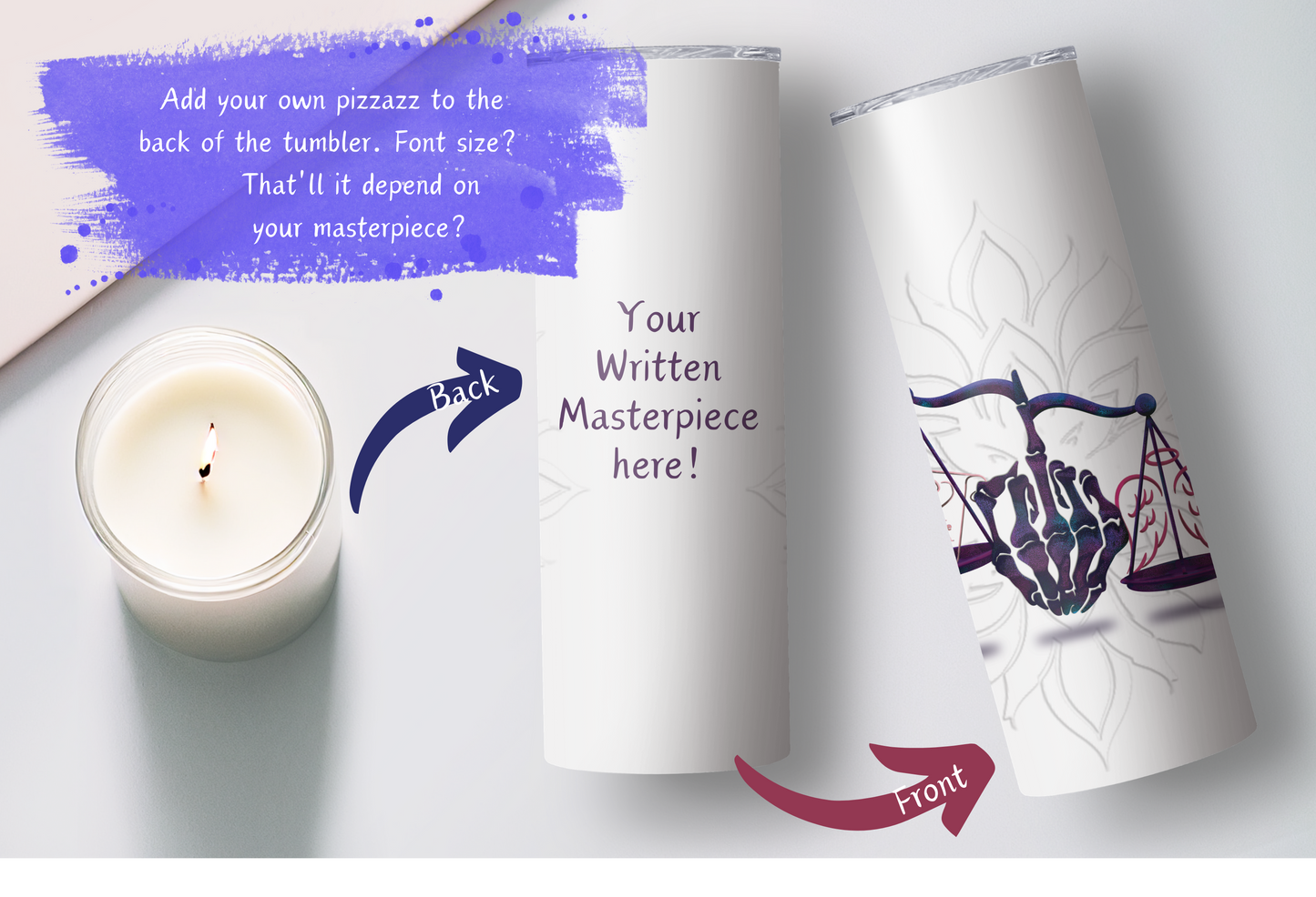 Eternal Balance Tumbler – Death and Divorce Are Not the Same Thing!