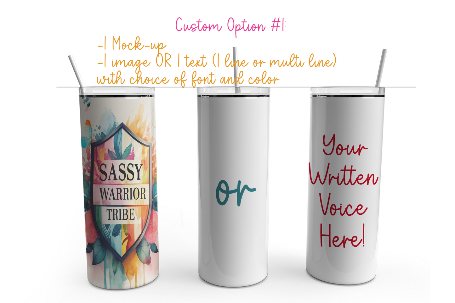 Unapologetically You: 20 oz Personalized Skinny Straight Metal Tumbler