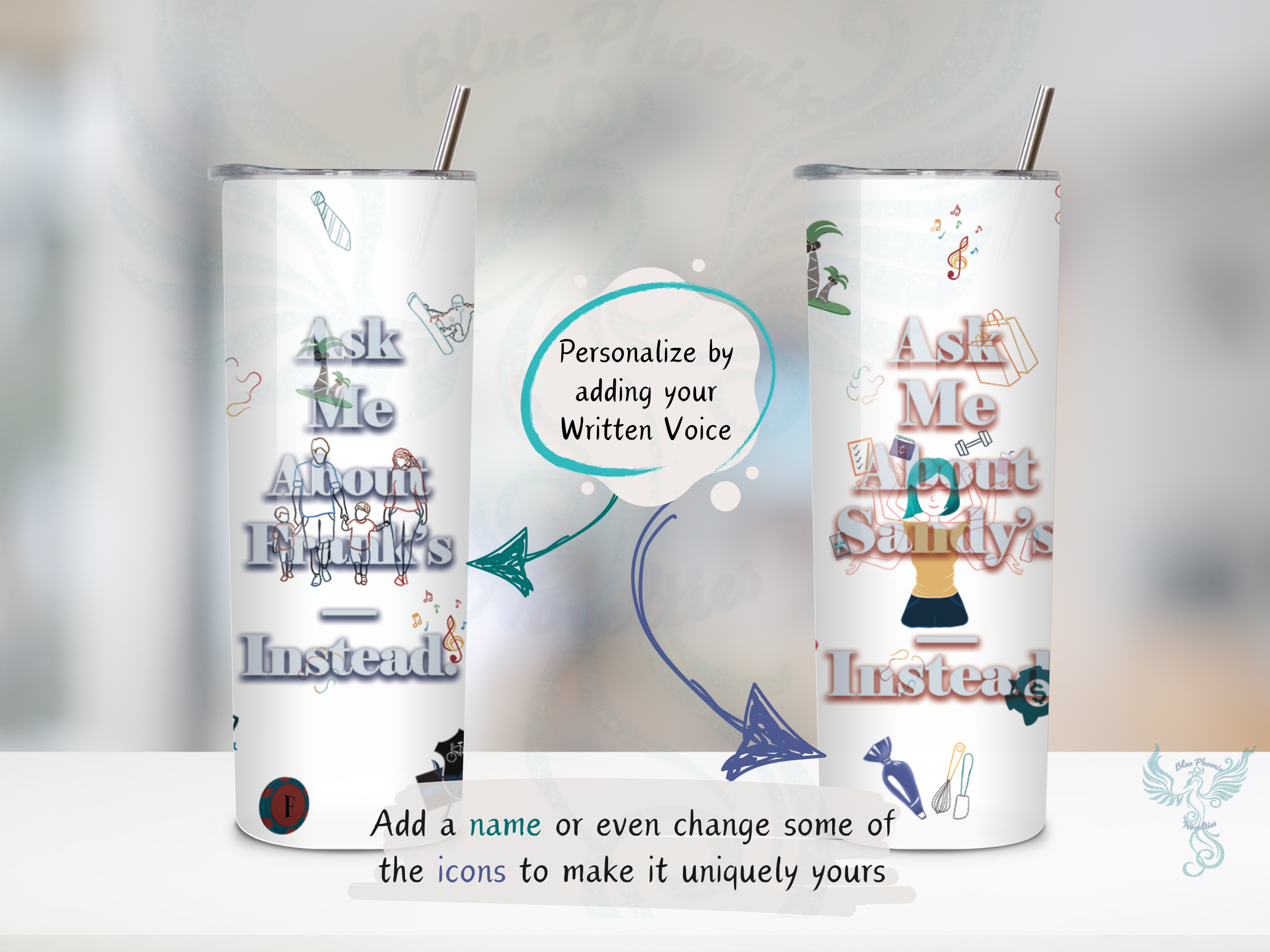 Legacy: 20 oz Metal Personalized Memorial Tumbler