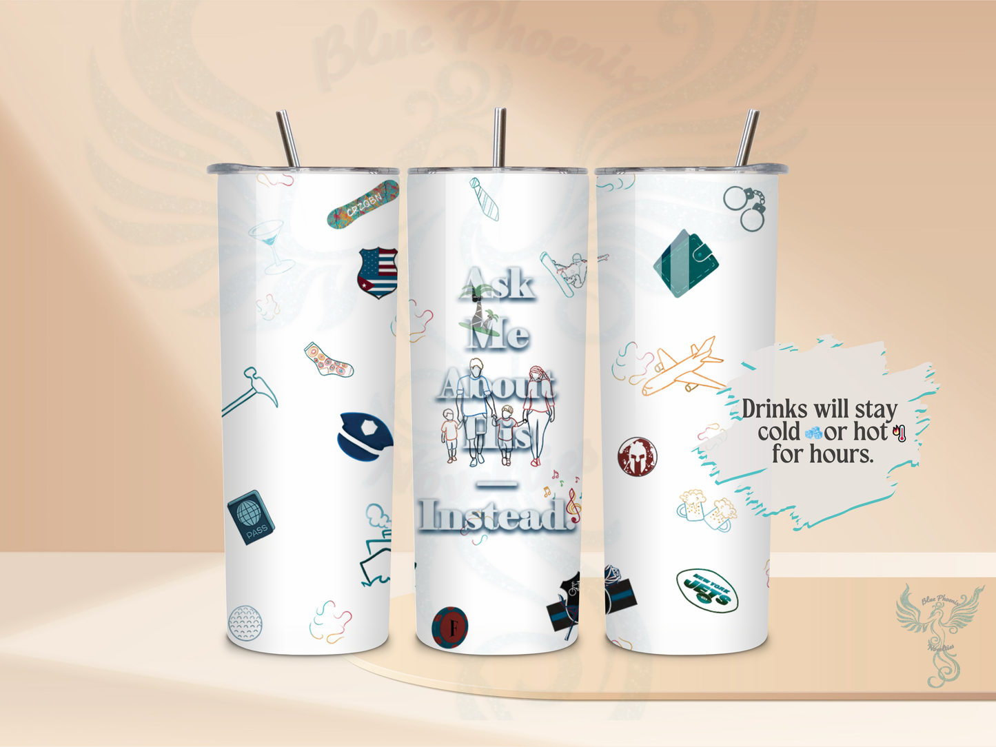 Legacy: 20 oz Metal Personalized Memorial Tumbler