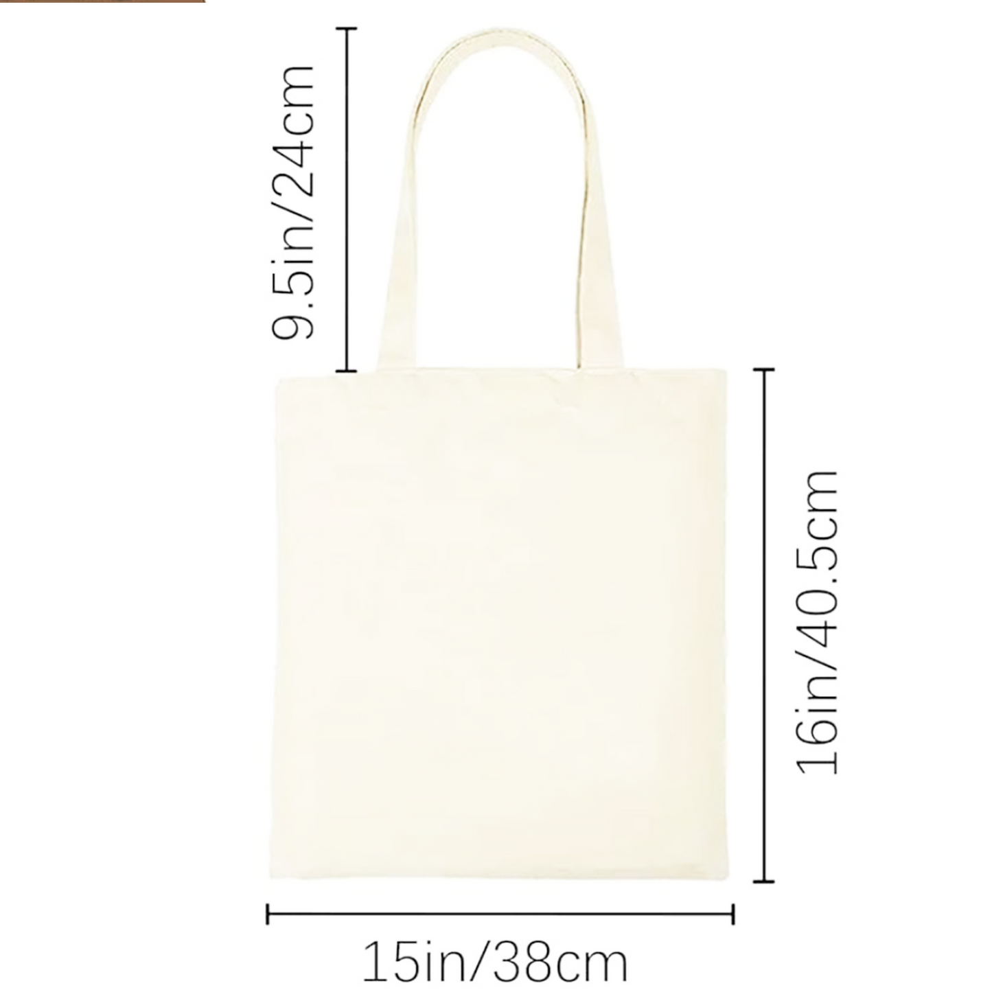 No F*cks : 15x16 reusable canvas tote