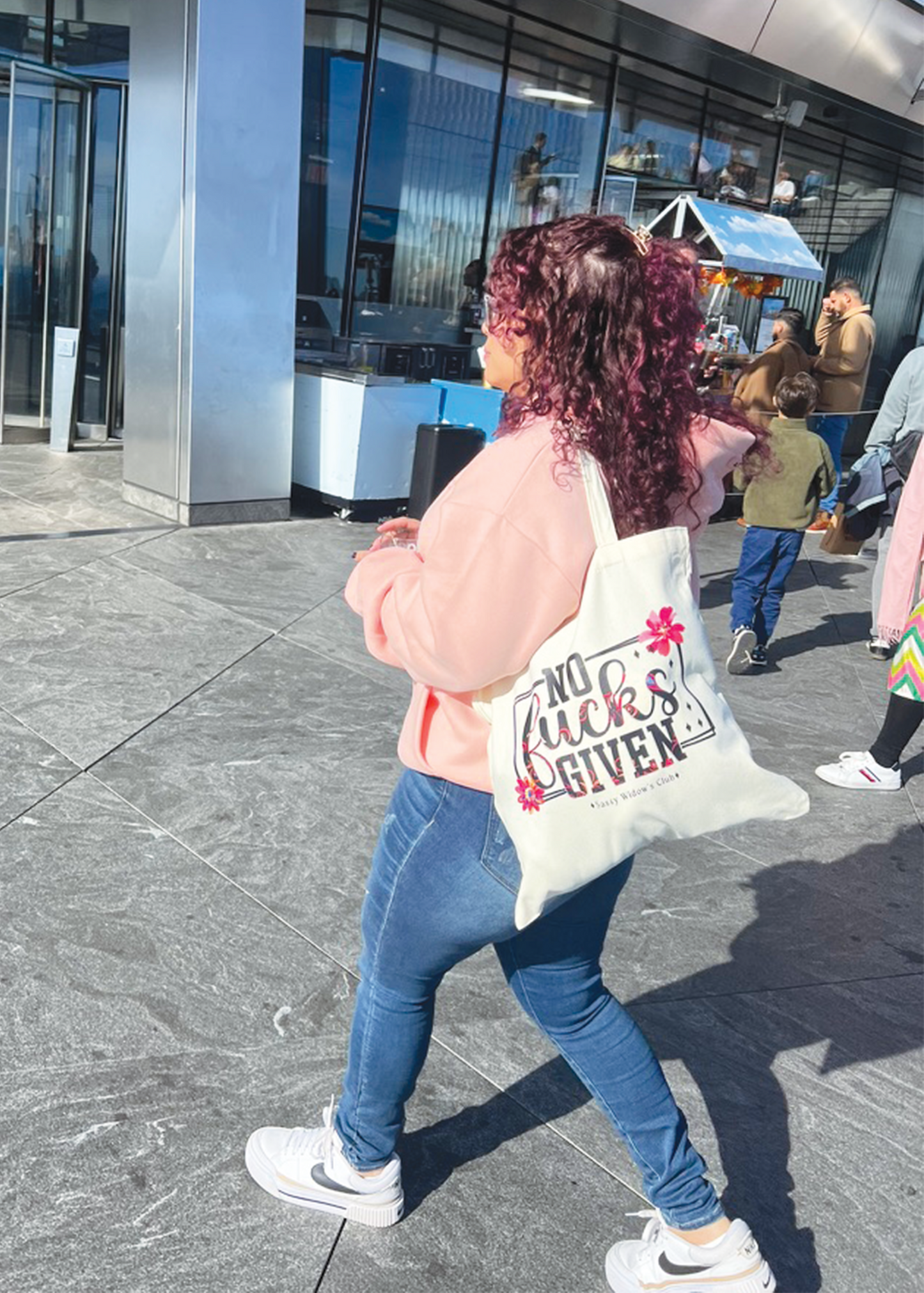 No F*cks : 15x16 reusable canvas tote