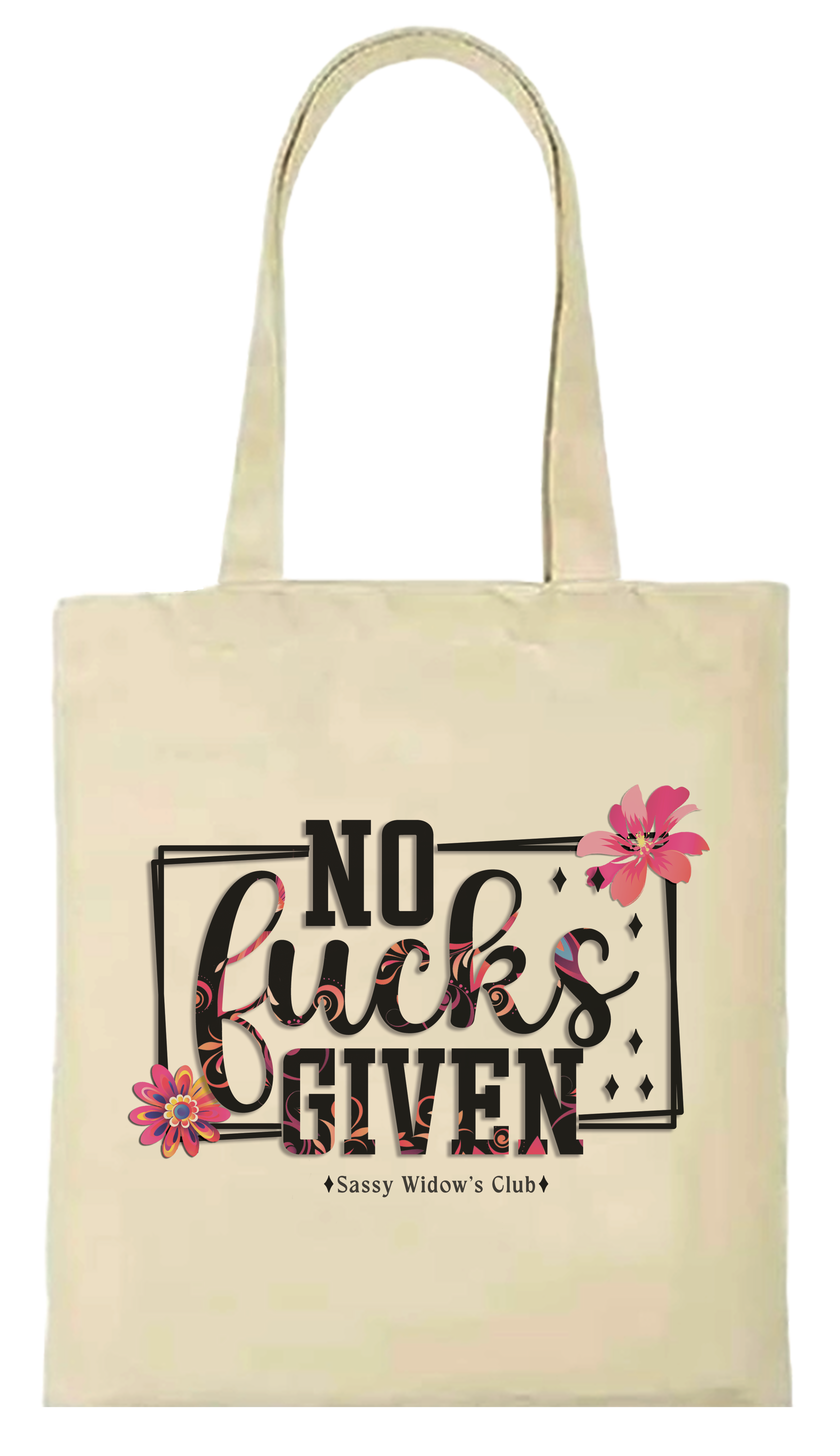 No F*cks : 15x16 reusable canvas tote