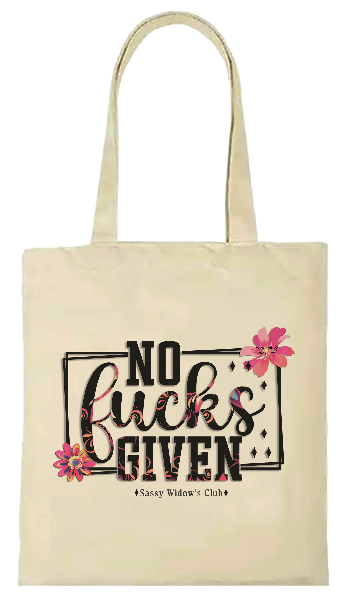 No F*cks : 15x16 reusable canvas tote