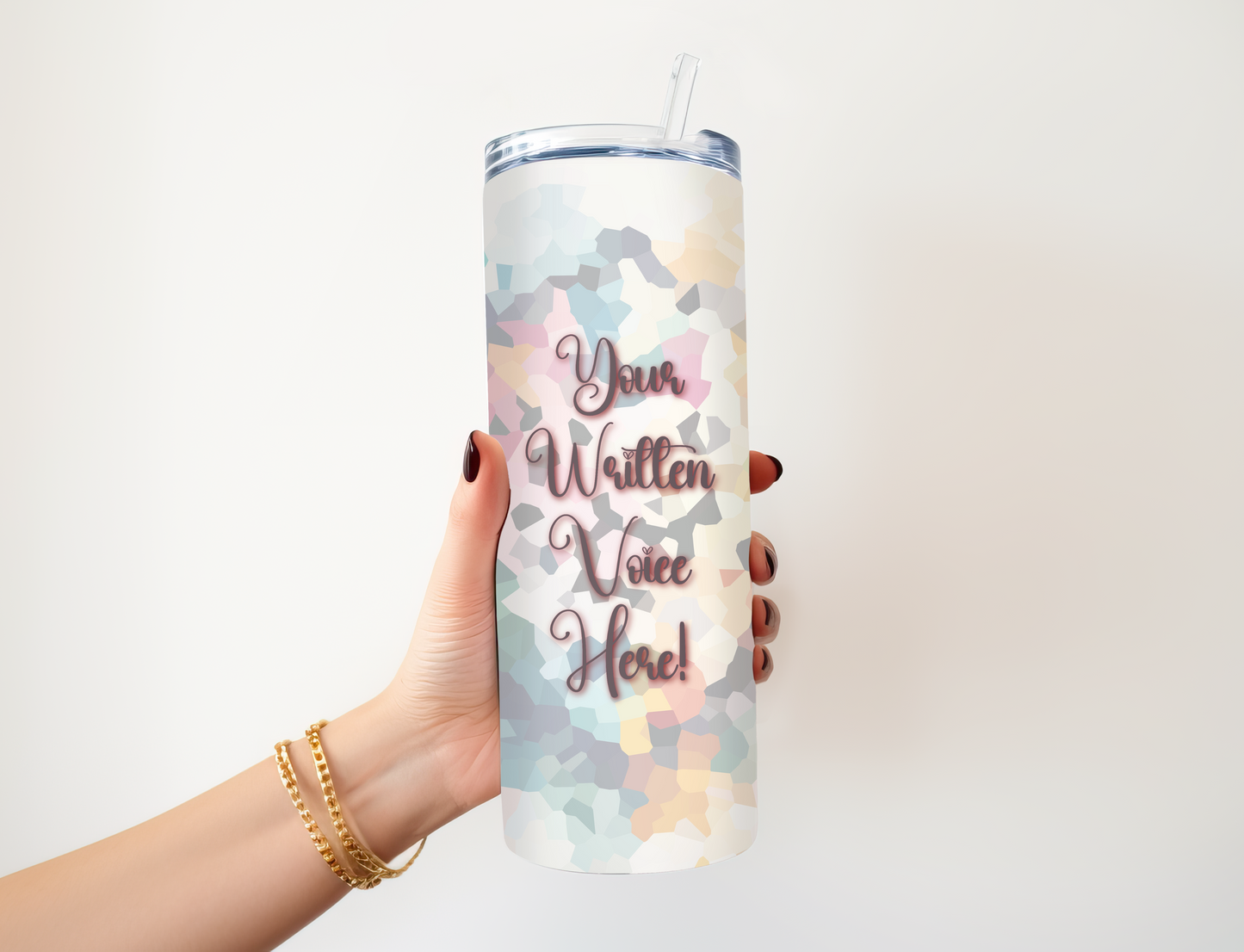 Unapologetically You: 20 oz Personalized Skinny Straight Metal Tumbler