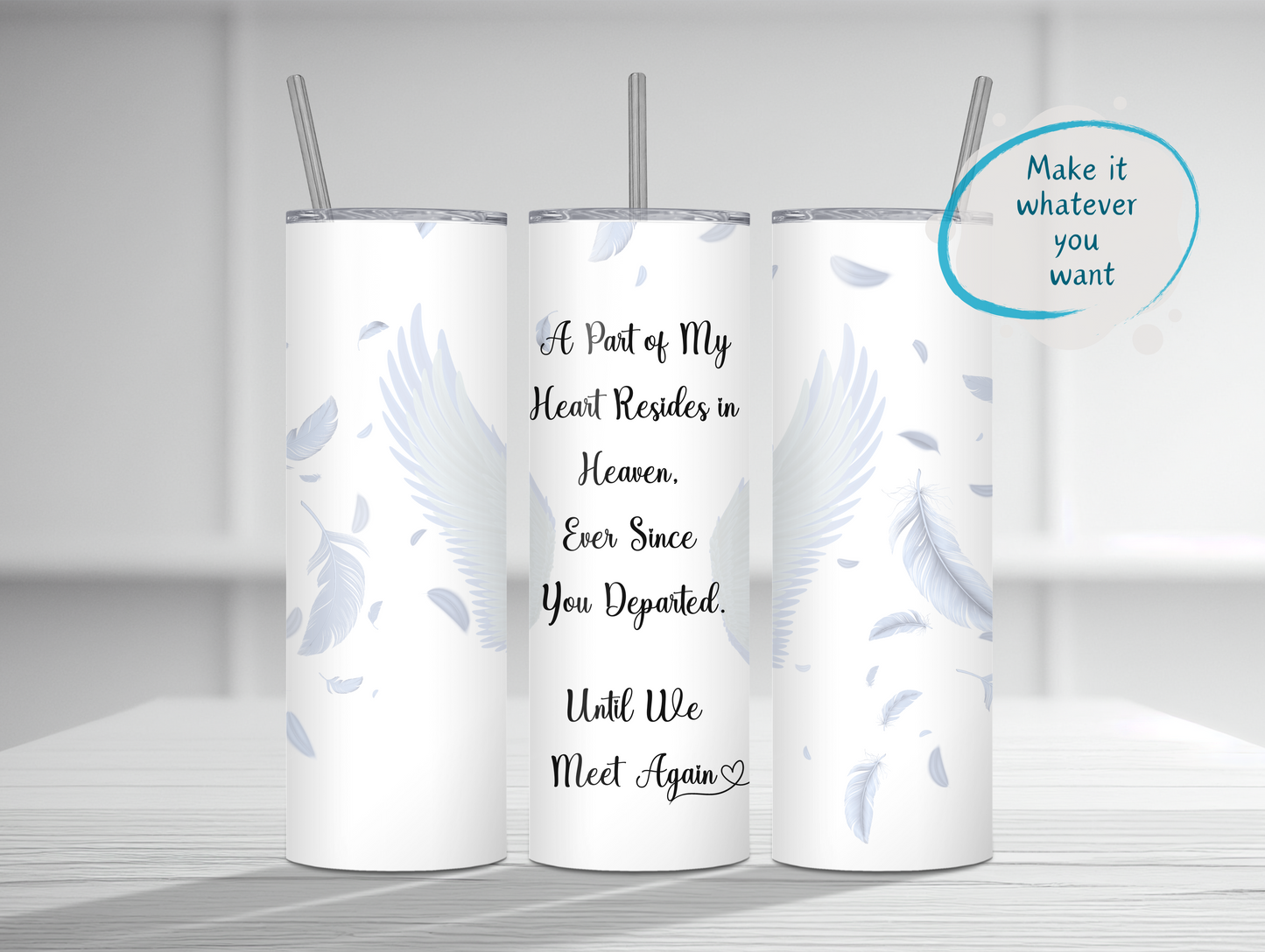 Unapologetically You: 20 oz Personalized Skinny Straight Metal Tumbler