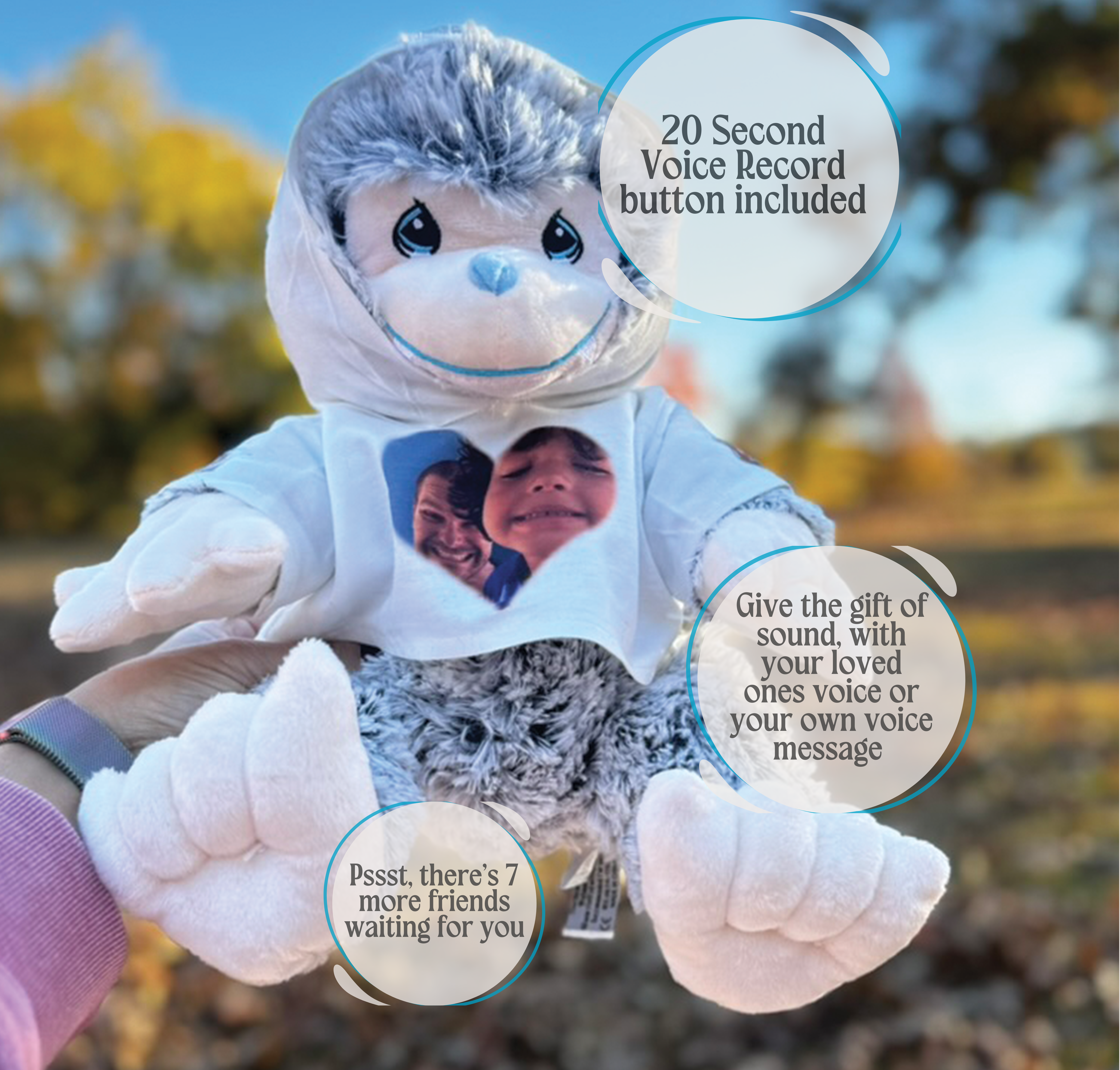 Echoes of Love – Celebration of Life Personalized Recordable Plush | Custom Keepsake for Love, Loss & Milestones16" Custom Celebration of Life Plush